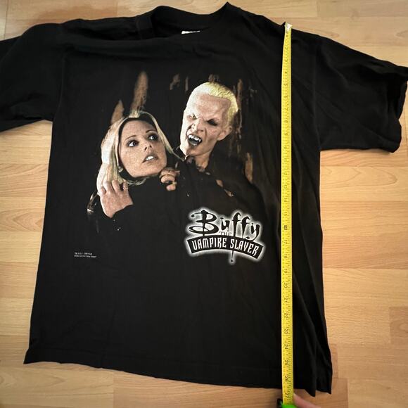 Rare 1998 Buffy the Vampire Slayer T-Shirt Buffy & Spike Blue Grape VTG Sz L NOS - Picture 6 of 7